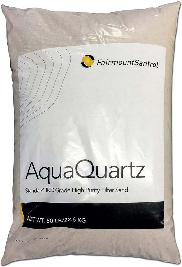 Image of a bag of Aquaquartz Pool Filter Sand